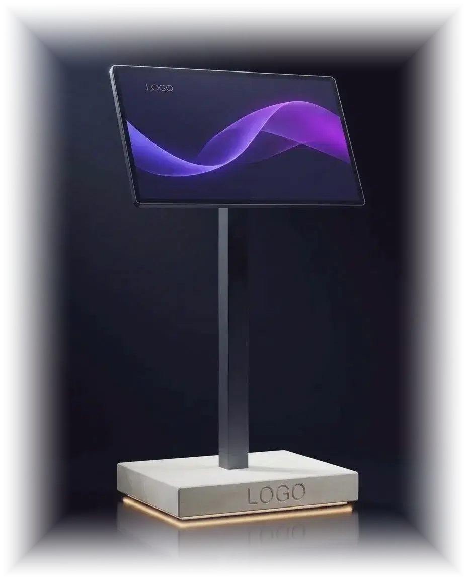 Orderary digital totem at a restaurant entrance